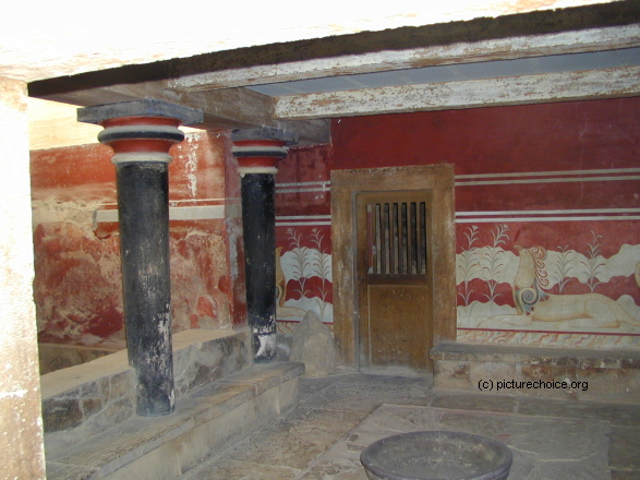 The Minoan palace of Knossos Crete Greece