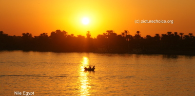 Nile sunset Egypt