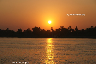 Nile sunset Egypt