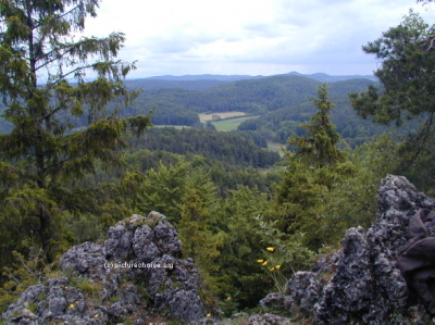 Höhenglücksteig bei Hirschbach Fränkische Schweiz Deutschland