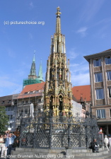 Schöner Brunnen Nuremberg Germany