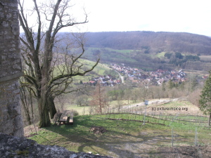 Kochertal von Schloß Stetten Hohenlohe Franken