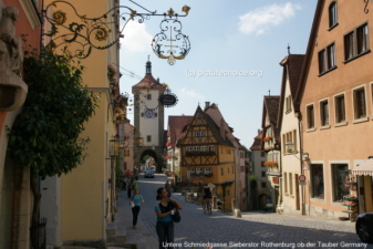 Untere Schmiedgasse Sieberstor Rothenburg ob der Tauber