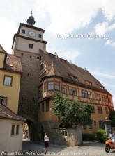 Weisser Turm Galgengasse Rothenburg ob der Tauber
