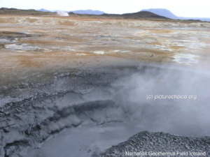 Námafjall Geothermalfeld Island