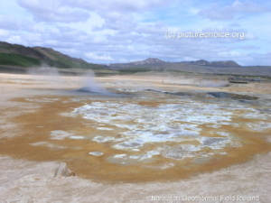 Námafjall Geothermalfeld Island