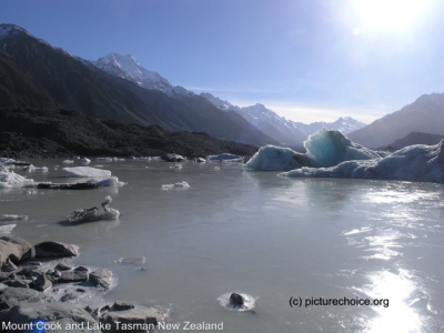 Lake Tasman Neuseeland