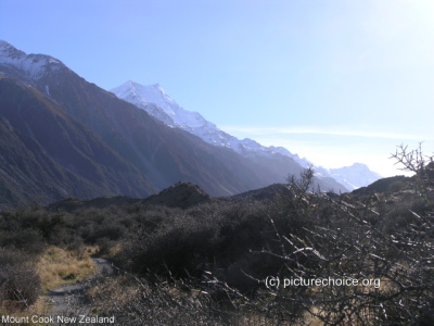 Aroaki Mount Cook Neuseeland