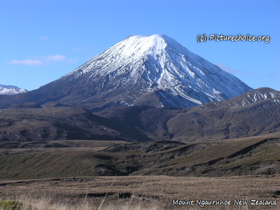 Mount Ngauruhoe Tongariro National Park New Zealand