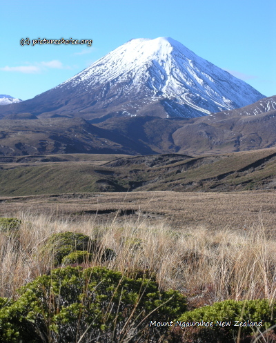 Mount Ngauruhoe Tongariro National Park New Zealand