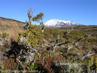Mount Ruapehu Tongariro National Park New Zealand