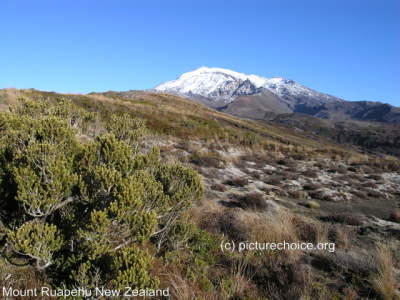 Mount Ruapehu Tongariro National Park New Zealand