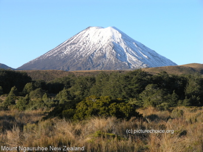 Mount Ngauruhoe Tongariro National Park New Zealand